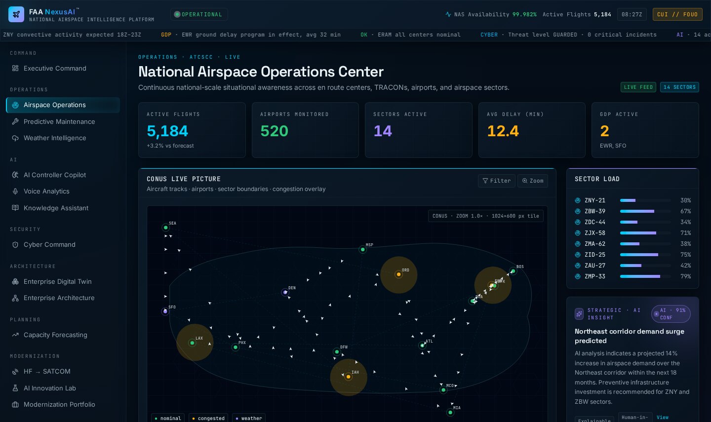 FAA NexusAI prototype interface